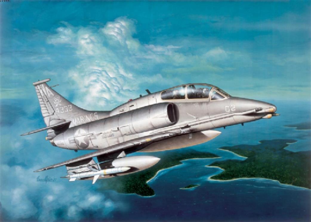 Italeri 1/72 90165 USN Skyhawk OA-4M Ground Attack Aircraft Kit