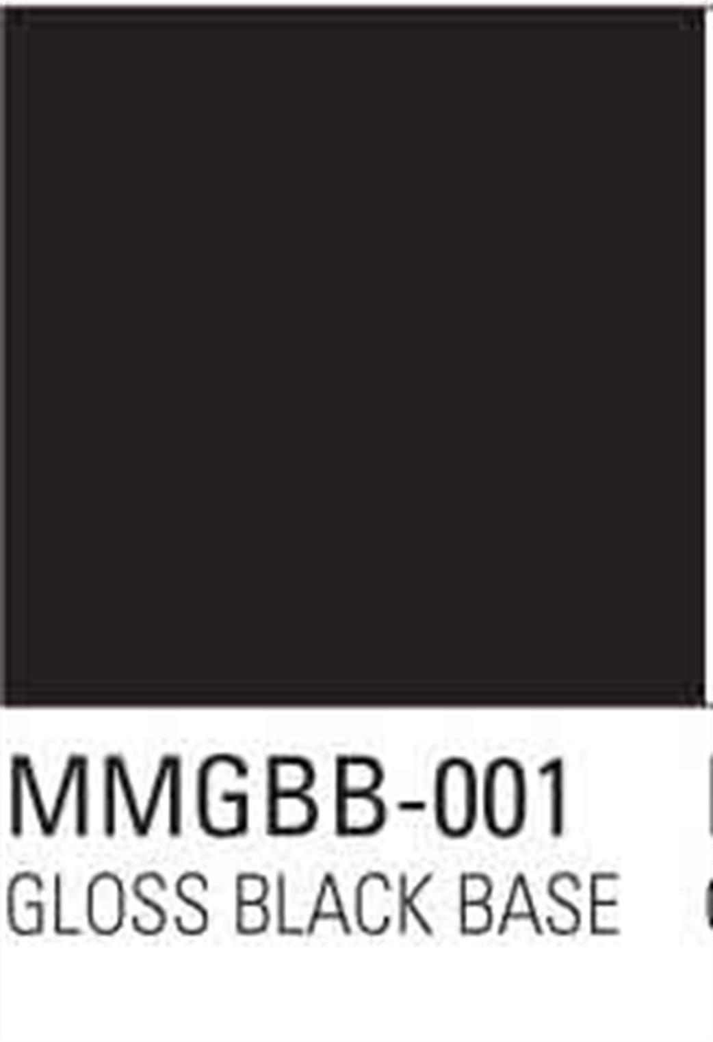 Mission Model Paints  MMGBB-001 Gloss Black Base for Chrome Acrylic Paint 30ml