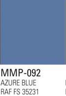 Mission Model Paints Azure Blue RAF FS 35231 Acrylic Paint 30ml MMP-092