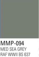Mission Model Paints Medium Sea Grey RAF WWII BS637 Acrylic Paint 30ml MMP-094
