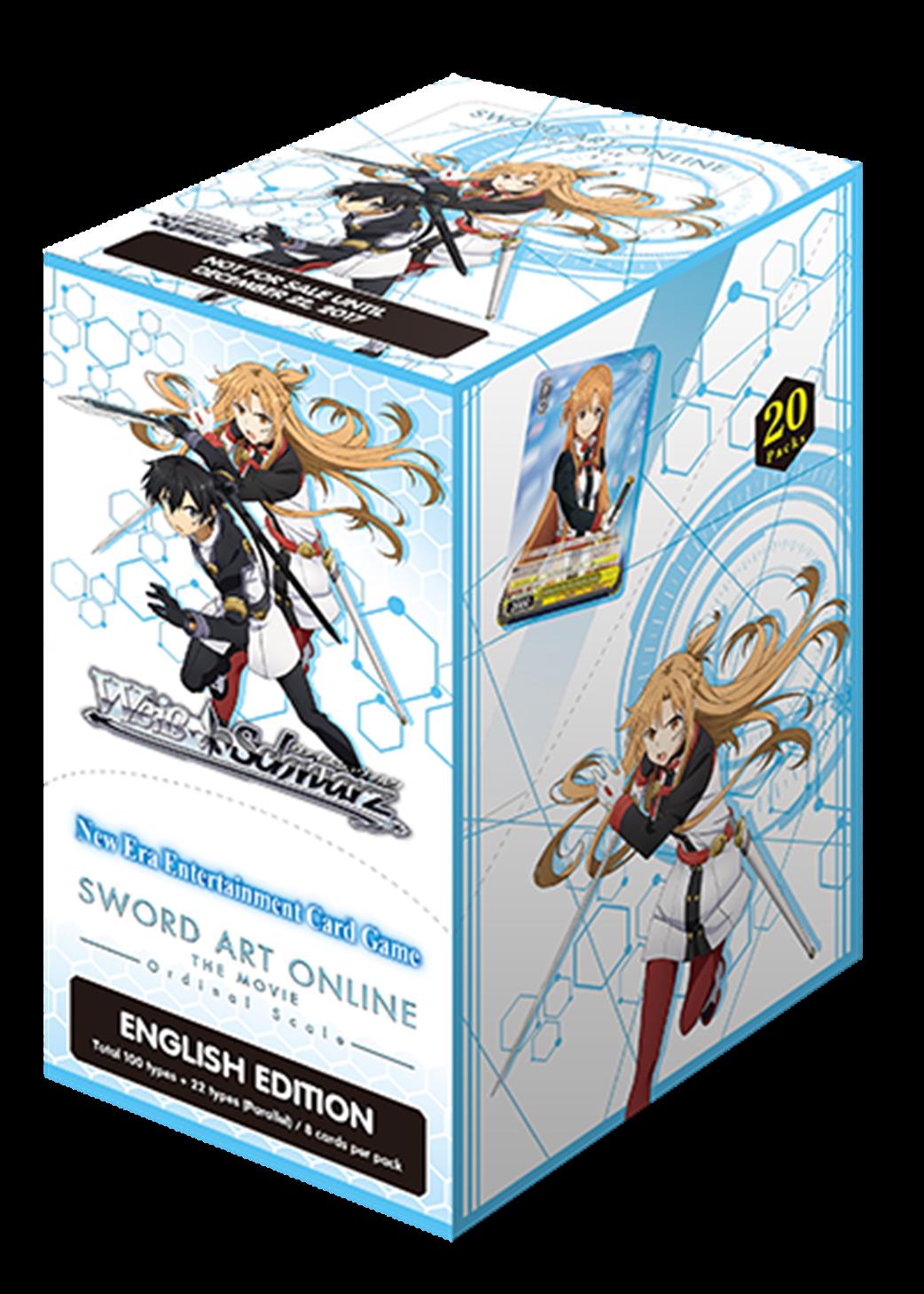 Bushiroad  WSBPSAO3 Weiss Schwarz: Sword Art Online Ordinal Scale Booster