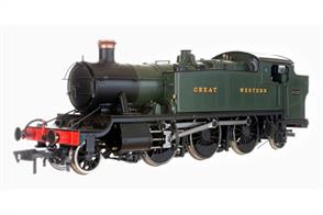 A highly detailed model of the 3100 class large prairie tank 2-6-2T locomotives, as rebuilt under Collett in the 1930s to match the specifications of the later 6100 class.These engines were the original Churchward design 5100 (later 3100) class built in 1905/6 with square frames from which the later and more familiar Collett 5101 class (introduced 1929) were developed. The Churchward engines were rebuilt in 1938/9 and equipped with the higher pressure boilers of the 61xx class.This model of 3131 recreates this square-framed engine as running in the 1930s lettered GREAT WESTERN.