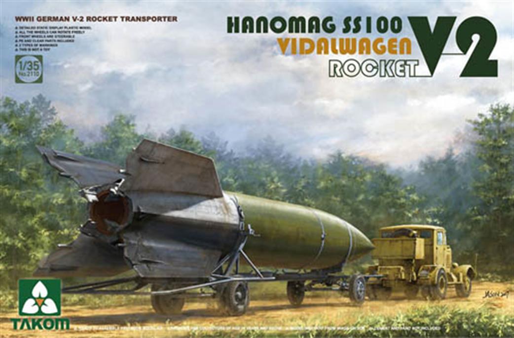 Takom OO 2110 Hanomag SS100 Vidalwagen V2 Rocket Kit