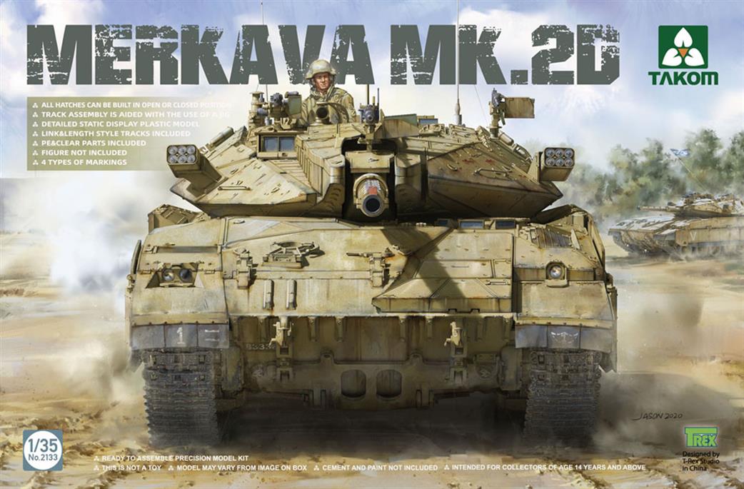 Takom 1/35 02133 Israeli Main Battle Tank Merkava Mk 2D