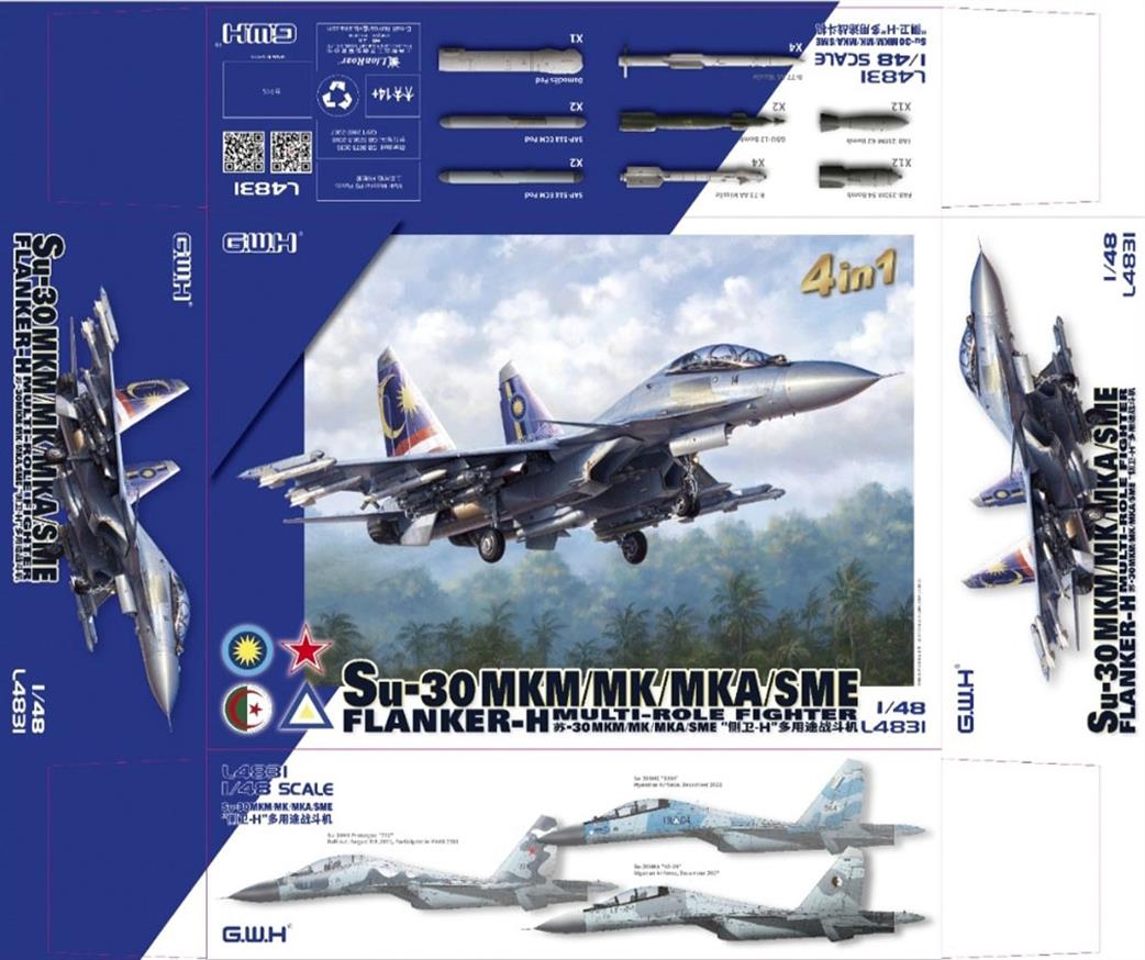 Great Wall Hobby 1/48 L4831 Sukhoi Su-30MKM/MK/MKA/SME 