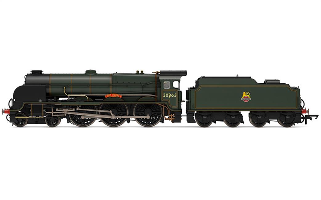 Hornby R3635 BR Lord Nelson Class 4-6-0 30863 Lord Rodney Loco Model OO