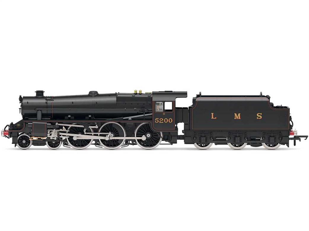 Hornby OO R30224 LMS 5200 Stanier 5MT Black 5 4-6-0 Steam Locomotive LMS Black