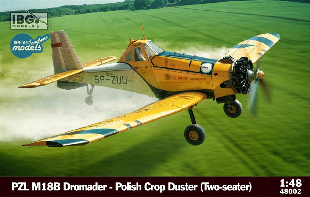 IBG Models 1/48 48002 PZL M18B Dromader Polish Crop Duster Two Seat Version Plastic Kit