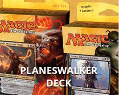 There are 2 different Planeswalker decks for Rivals of Ixalan. You will be sent one at random unless otherwise specified, subject to availability.The decks are:Angrath, Minotaur Pirate - Black/RedVraska, Scheming Gorgon - Black