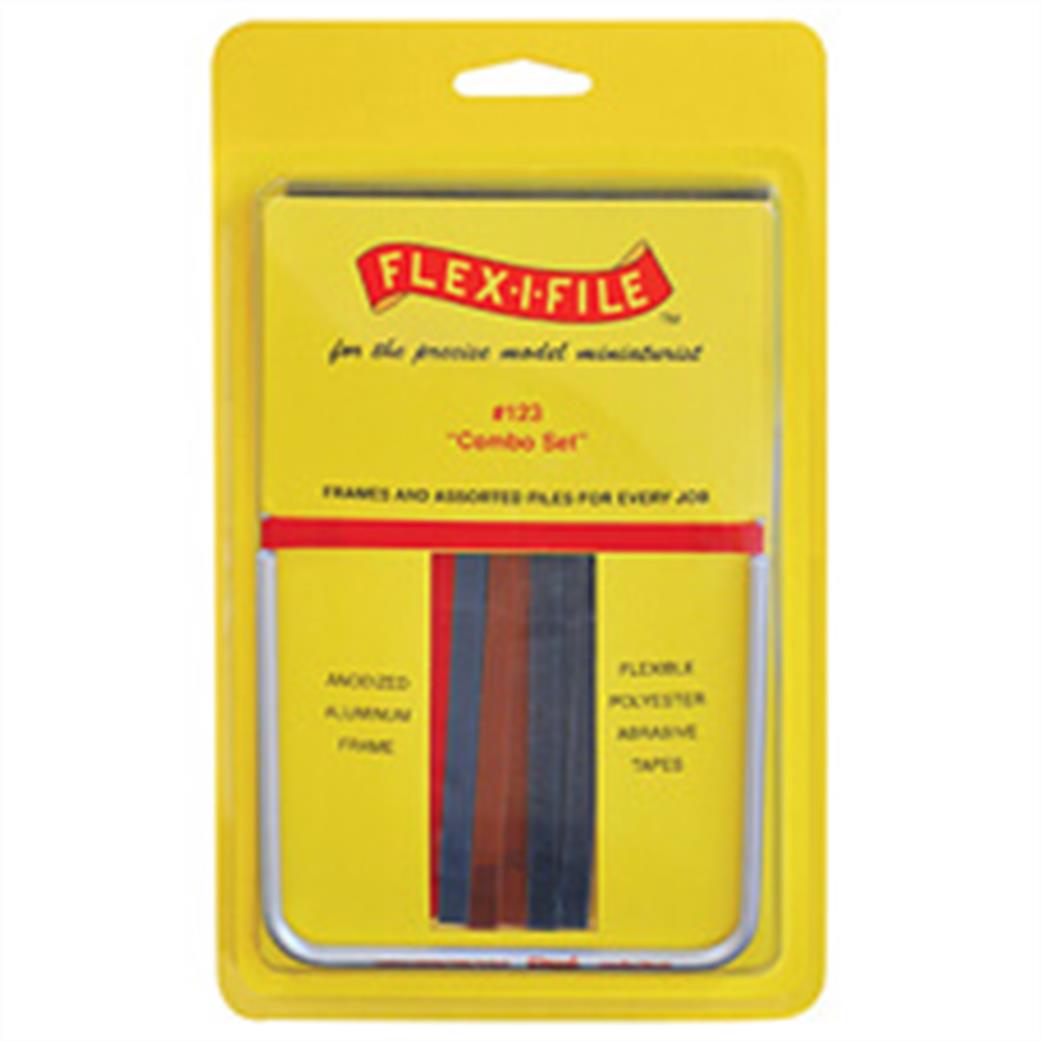 Flex-i-File 123 Combo Set Abrasive Tape & Handles