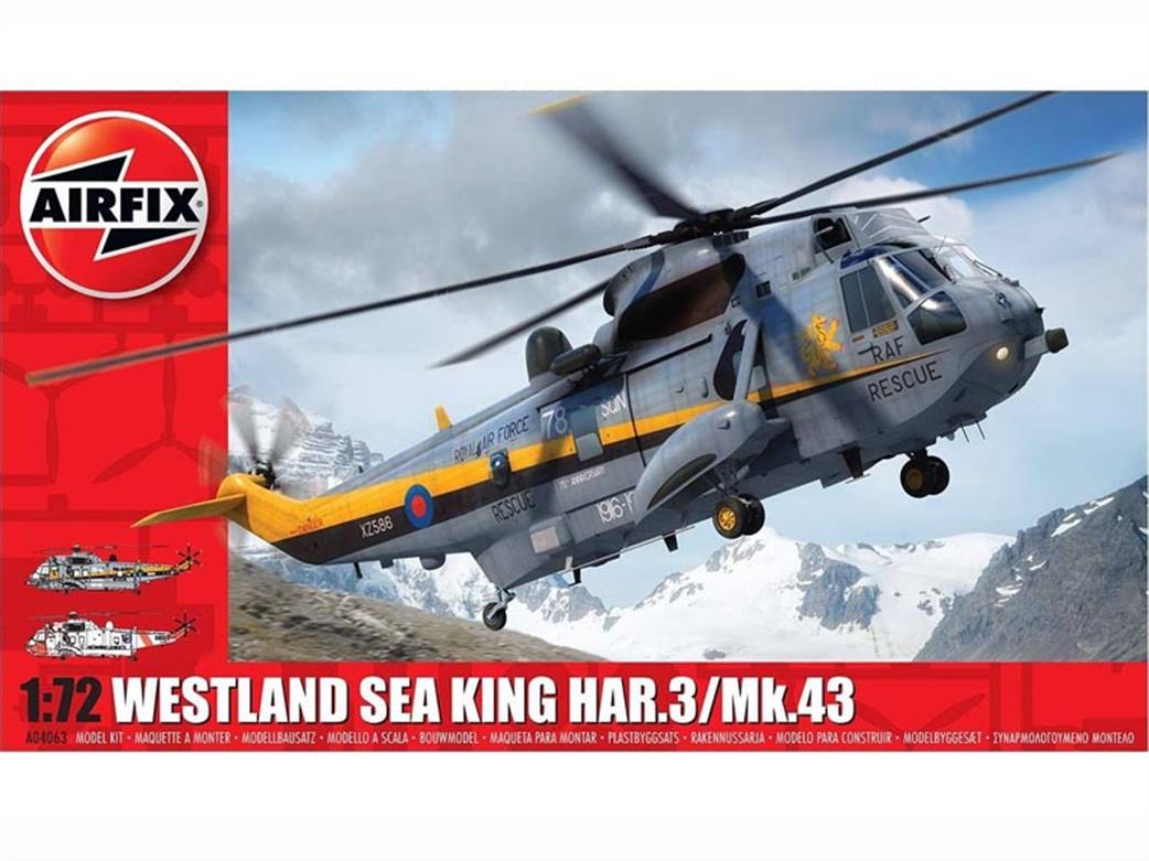 Airfix 1/72 A04063 Westland Sea King HAR.3 Helicopter Kit