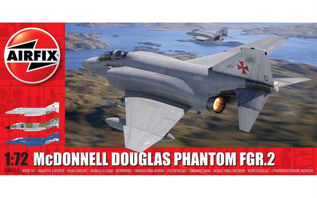Airfix 1/72 A06017 McDonnell Douglas Phantom FGR2 Fighter Aircraft Kit