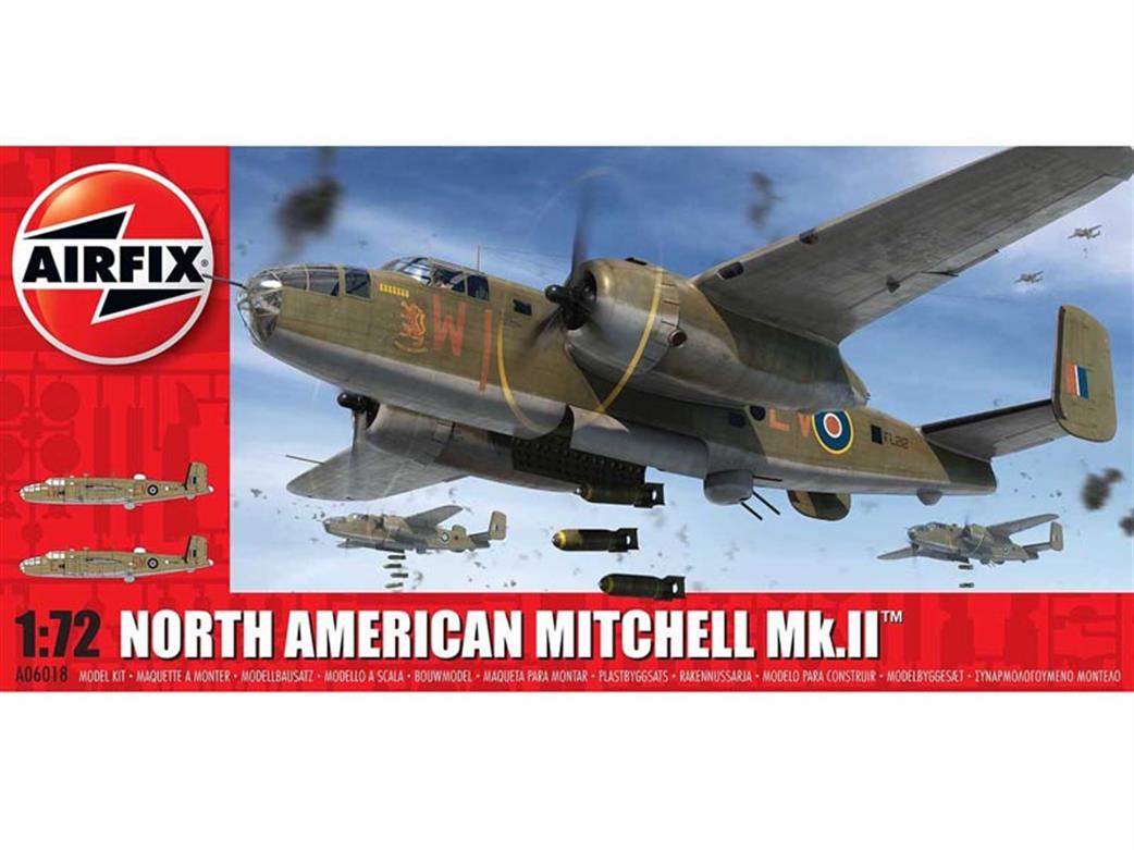 Airfix 1/72 A06018 North American Mitchell Mk.II Bomber Aircraft Kit