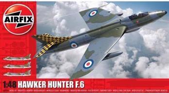Airfix A09185 1/48th Hawker Hunter F6 Fighter Aircraft Kit