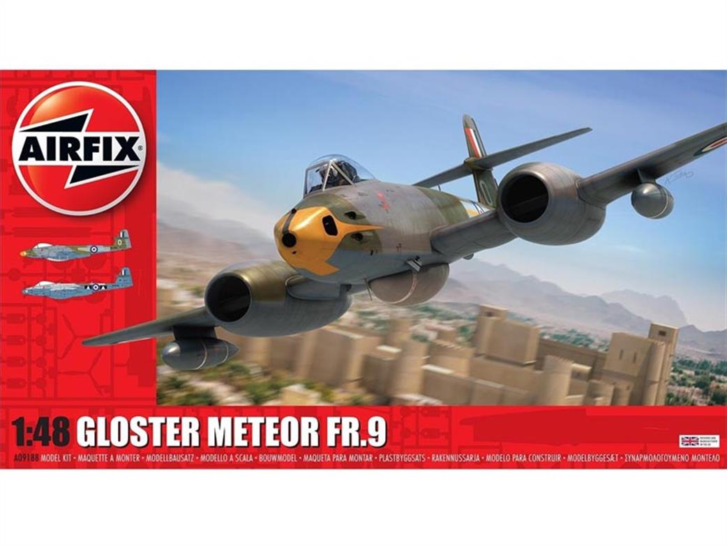 Airfix 1/48 A09188 Gloster Meteor FR9 Fighter Aircraft Kit