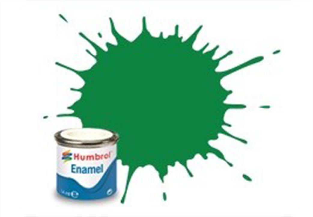 Humbrol  E14/37 37 Matt Bright Green Enamel Paint 14ml