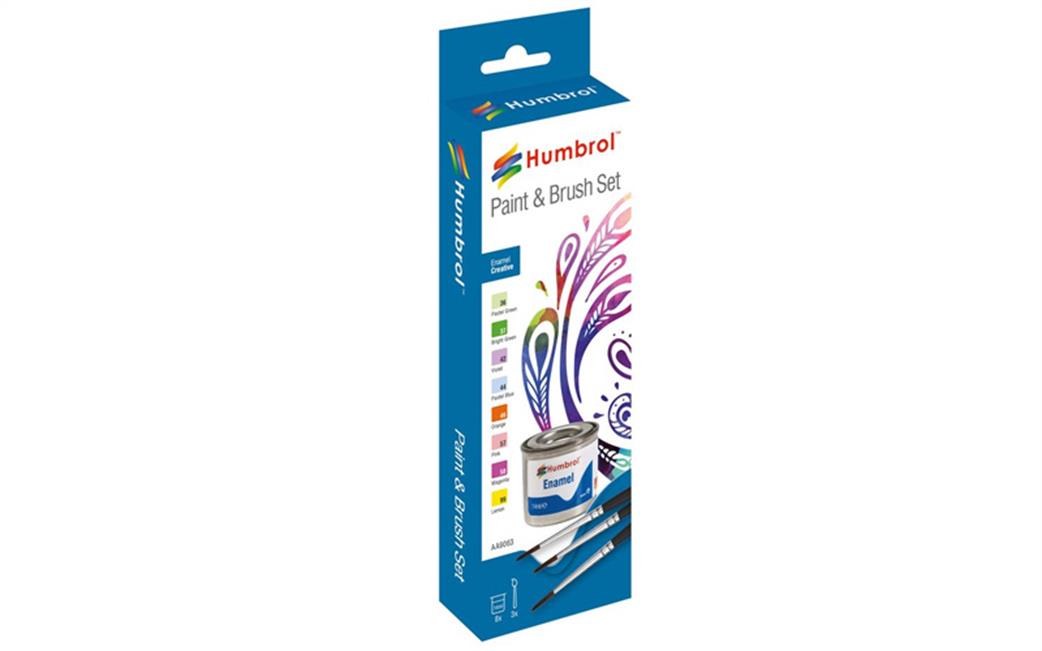 Humbrol  AA9063 Enamel Creative Paint and Brush Set