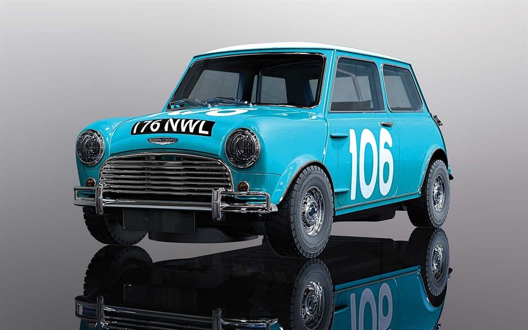 Scalextric 1/32 C3913 Downtown Mini Cooper 1962 Targa Florio Slot Car Model