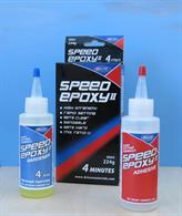 AD65. SPEED EPOXY II. High strength epoxy glue. Formulated to be hard &amp; sandable when set. Mix ratio 1:1. 4 minute setting time