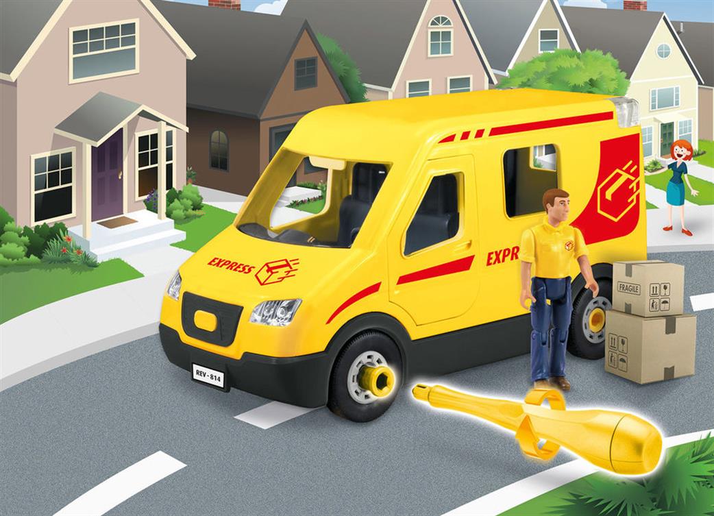 Revell 1/20 00814 Delivery Truck with Figure Junior Kit