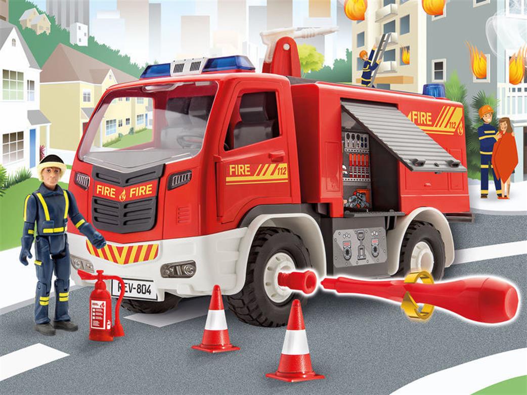 Revell 1/20 00819 Fire Truck with Figure Junior Kit