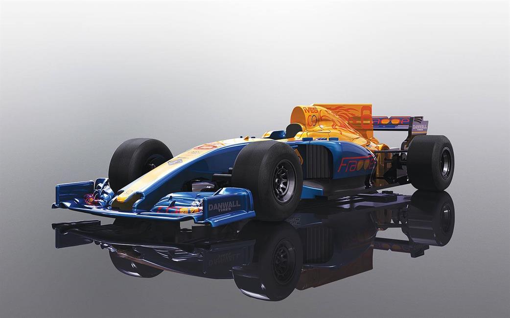 Scalextric C3960 Super Resistant Formula 1 Car Blue Slot Car Model 1/32