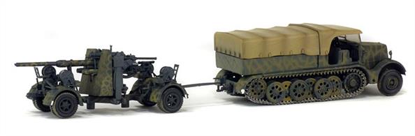 Solido S7200202 German WW2 Famo Towing Tractor &amp; Flak 36/37 88mm Gun