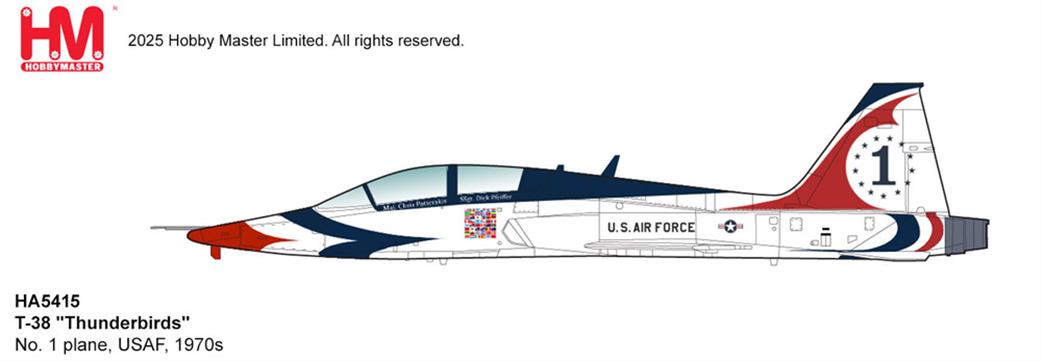 Hobby Master 1/72 HA5415 T-38 Talon Thunderbirds Display Aircraft Model