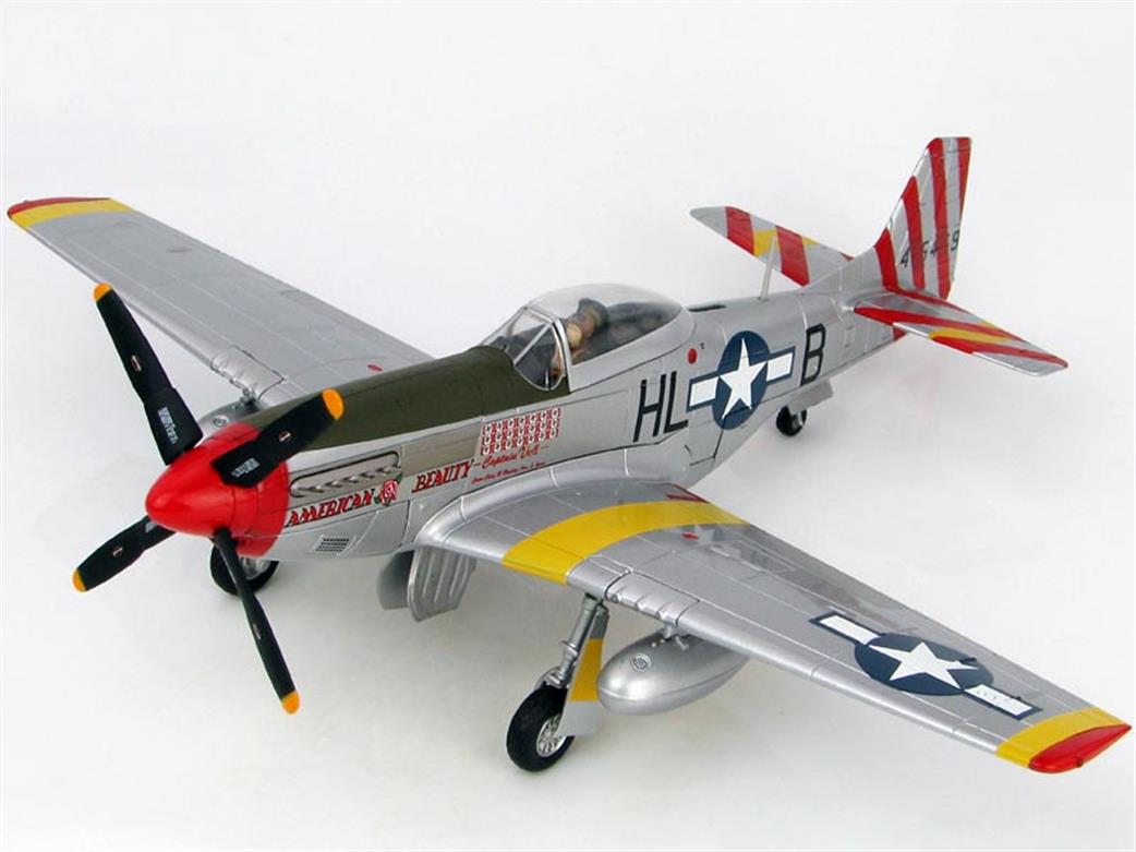 Hobby Master 1/48 HA7739 P-51D Mustang American Beauty flown by Capt. John Voll, 308FS/31FG, San Severo AB/Italy, late Nov 1944