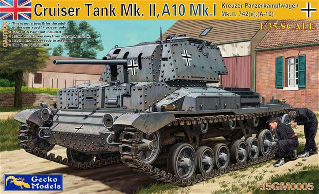 Gecko Models 1/35 35GM0005 Kreuzer Panzerkampfwagen Mk.II, 742(e),(A-10 Kit
