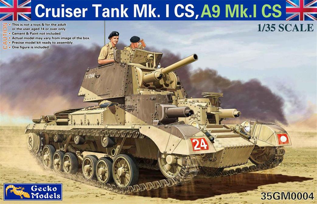Gecko Models 1/35 35GM0004 Cruiser Tank Mk. I CS, A9Mk.I CS Kit