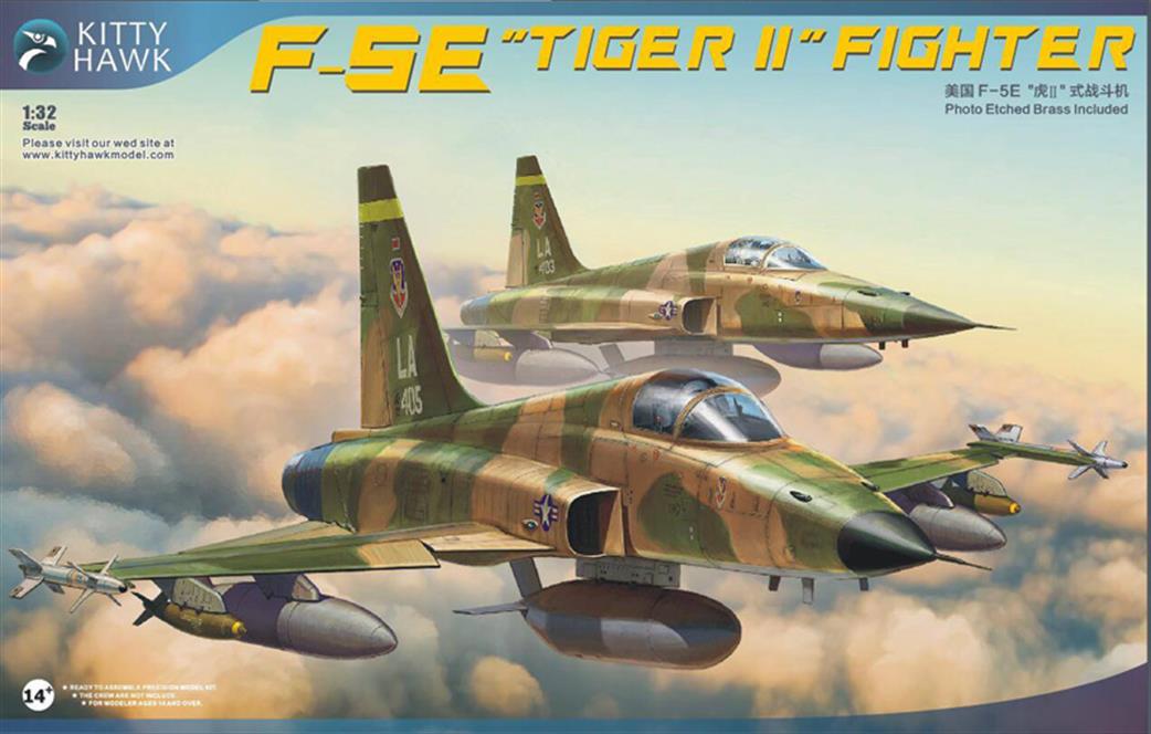 Kitty Hawk 1/32 32018 Northrop F-5E Tiger II Fighter Kit
