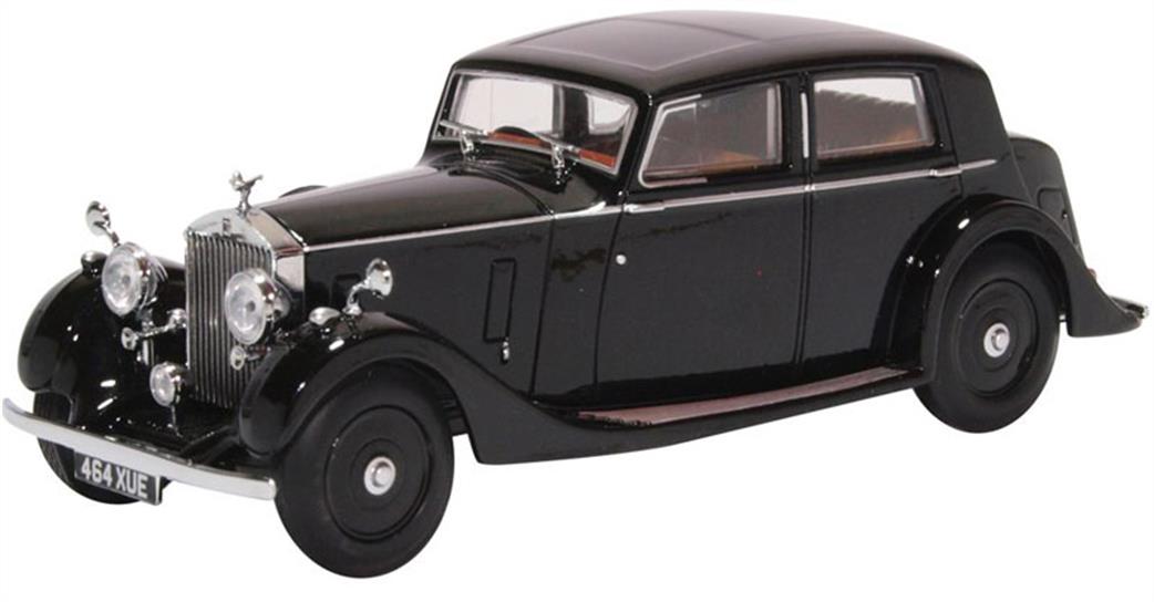 Oxford Diecast 1/43 43R25003 Rolls Royce 25/30 Thrupp & Maberly in Black car model