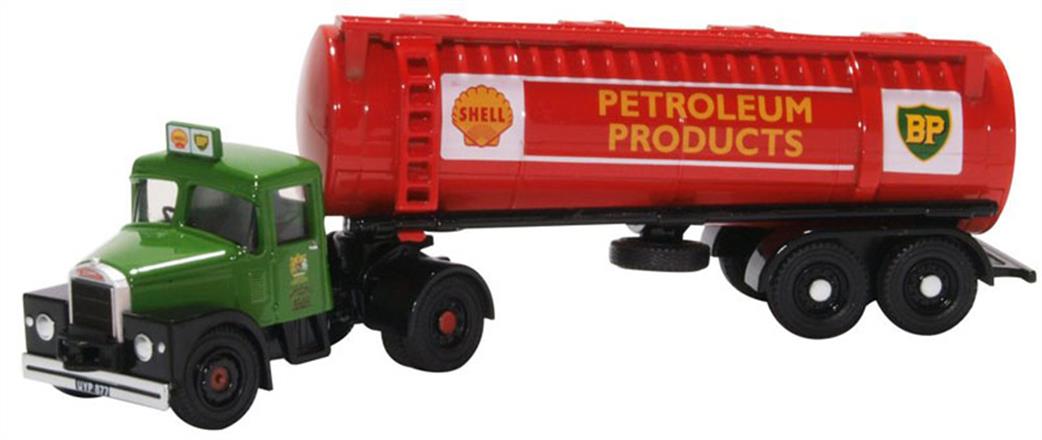 Oxford Diecast 1/76 76SHT001 Scammell Highwayman Tanker Shell/BP