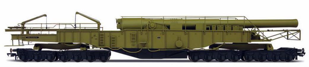 Oxford Rail OR76BOOM02 WWII Railway Gun Gladiator OO