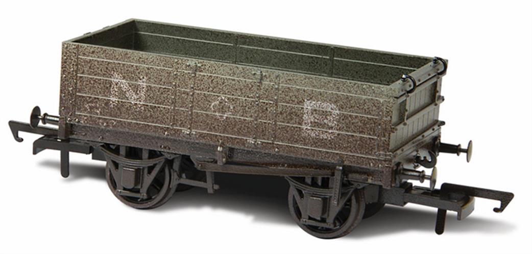 Oxford Rail OO OR76MW4001W North British Railway 4 Plank Open Coal Wagon NBR Grey Weathered