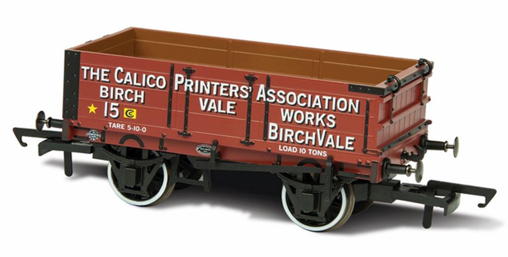 Oxford Rail OR76MW4010  Calico Printers Association 15 4 Plank Mineral Wagon OO