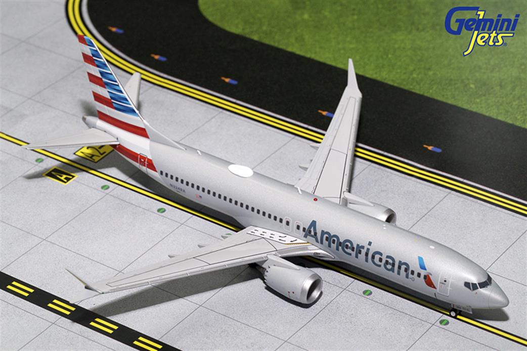 Gemini Jets 1/200 G2AAL704 American Boeing B737 Max 8 Airliner - American Airlines