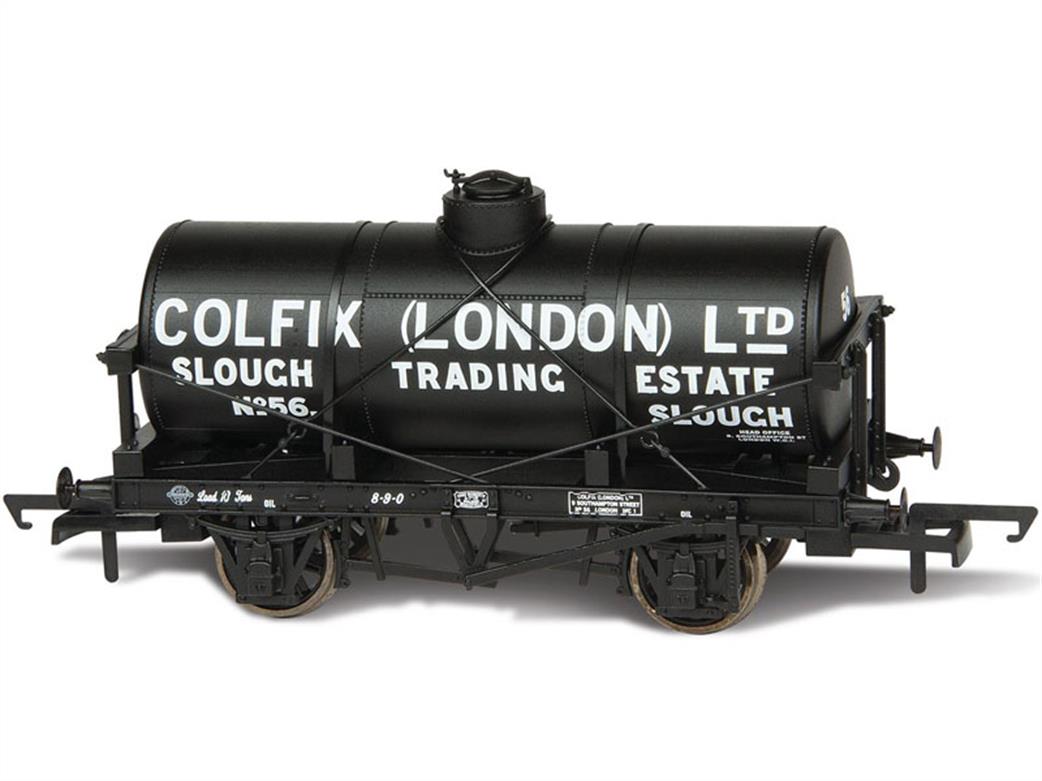 Oxford Rail OO OR76TK2003 British Bitumen Colfix No.56 12 Ton Oil Tank Wagon Black