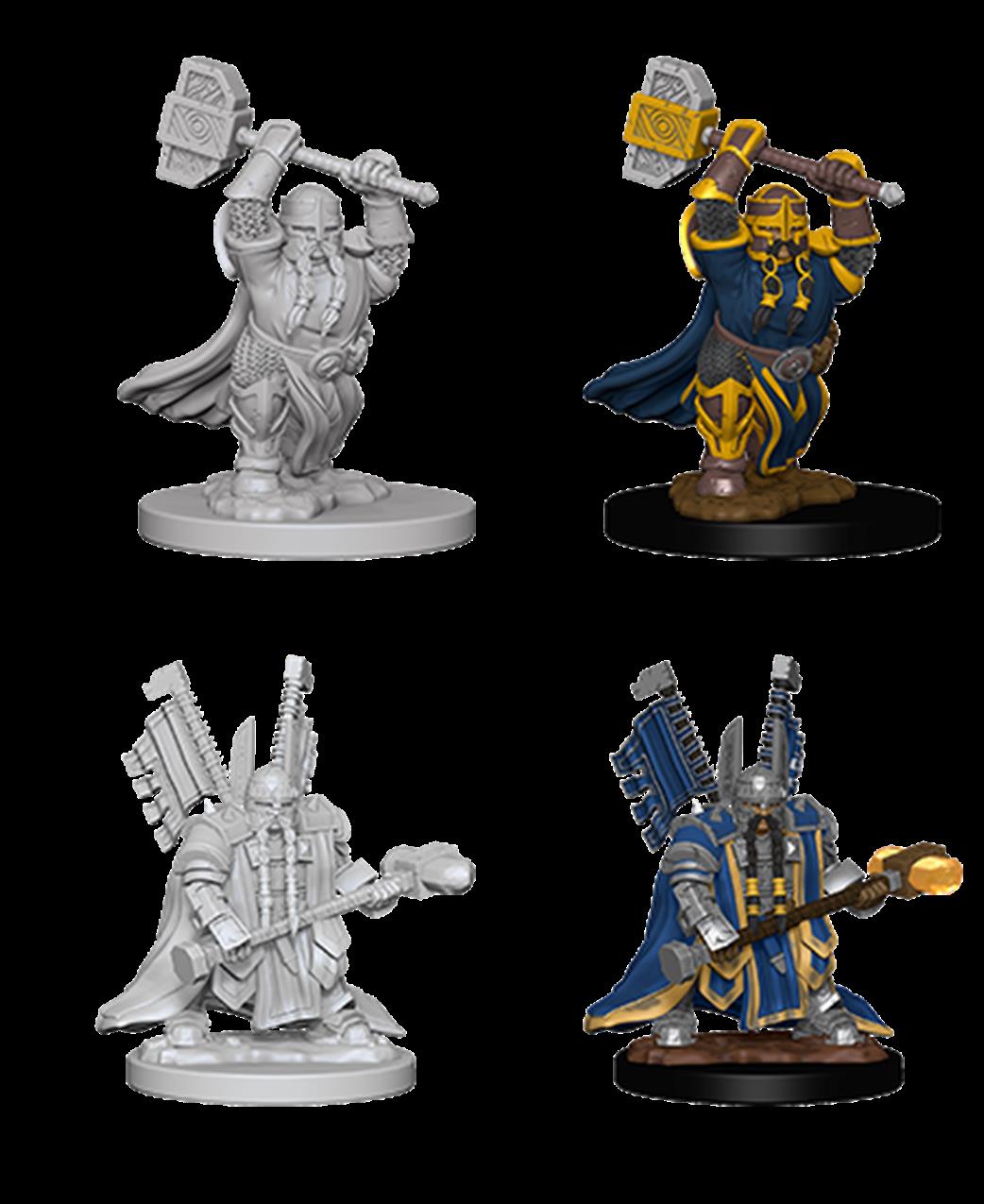 Wizkids  72630 Dwarf Male Paladin: D&D Nolzur's Marvelous Unpainted Miniatures