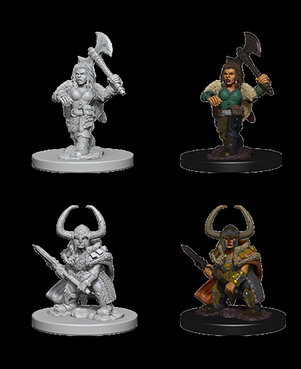 Wizkids  72645 Dwarf Female Barbarian: D&D Nolzur's Marvelous Unpainted Miniatures