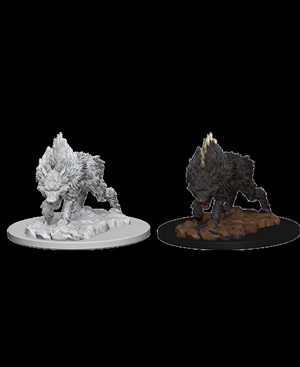 Wizkids  73184 Dire Wolf: Pathfinder Deep Cuts Unpainted Miniature