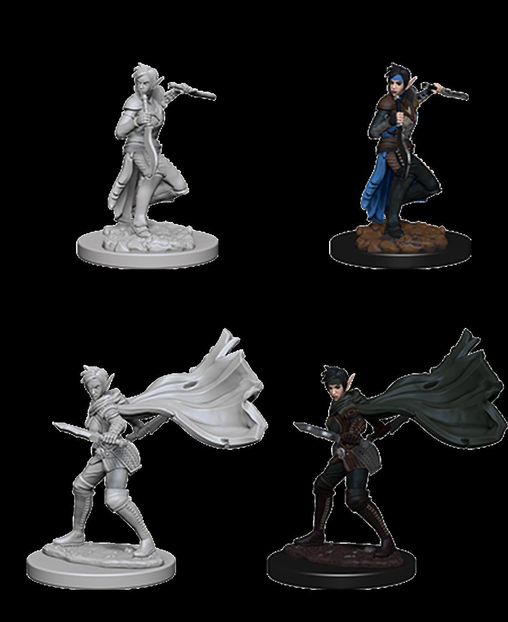 Wizkids  73187 Elf Female Rogue: Pathfinder Deep Cuts Unpainted Miniatures
