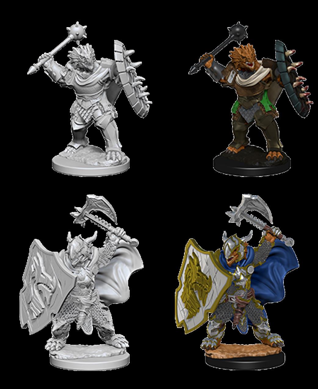Wizkids  73200 Dragonborn Male Paladin: D&D Nolzur's Marvelous Unpainted Miniatures