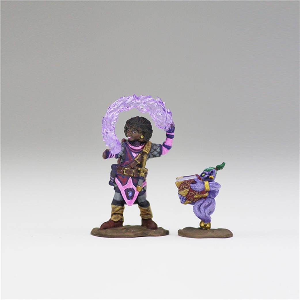 Wizkids  73323 Girl Wizard & Genie: Wizkids Wardlings Miniatures