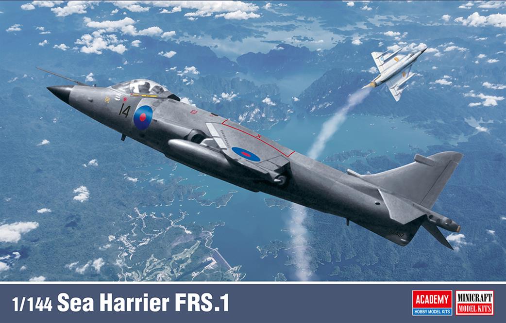 Minicraft Plastics 1/144 12657 British Aerospace Sea Harrier FRS.1 Fighter Aircraft Kit