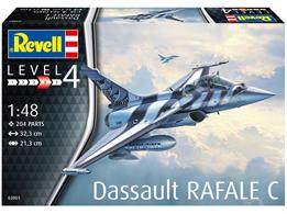 Revell 03901 1/48 Scale Dassault Rafale C Fighter AircraftNumber of Parts 204Glue and paints are required