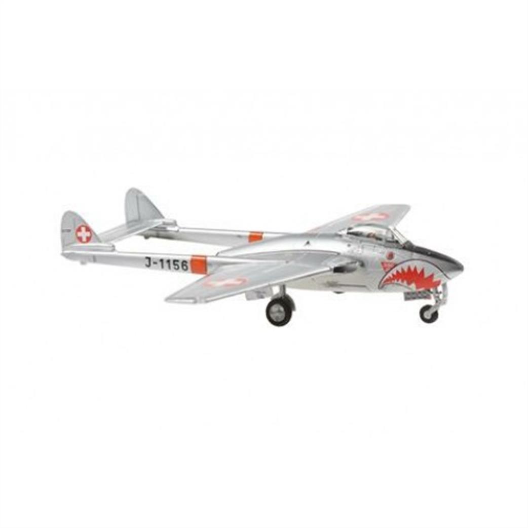 Arwico ACE85001010 Vampire DH100 Mk6 J-1156 Sharkmouth Livery Swiss Air Force Model 1/72