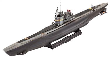 Revell 05154 1/350 Scale German Submarine Type VII C/41 Glue and paints are required