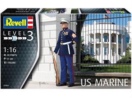 Revell 02804 1/16 Scale US MarineNumber of Figures 1Glue and paints are required to assemble and complete the model (not included)
